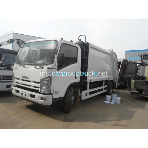 ISUZU single row cab 190hp Trak sampah mampat